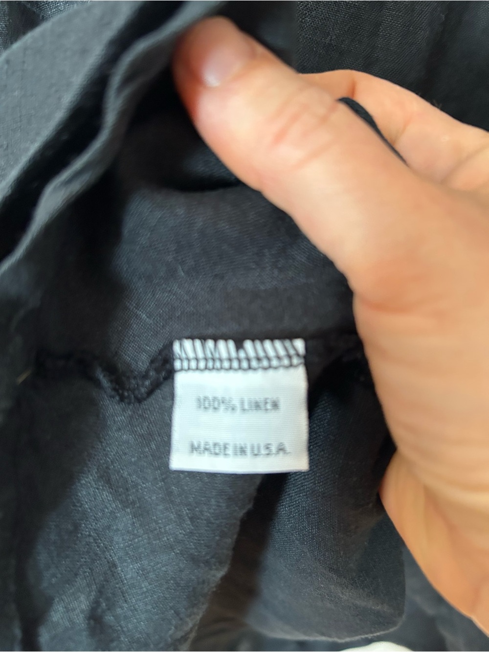 Bryn Walker 100% Linen Black Asymmetric Cowl‎ Neck Tunic Top or Mini Dress - Picture 8 of 9